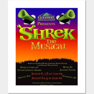 Carousel Theatre Shrek: The Musical Show Poster Posters and Art
